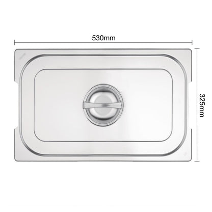 CB181 Vogue RVS deksel voor GN 1/1 bak met handvatten