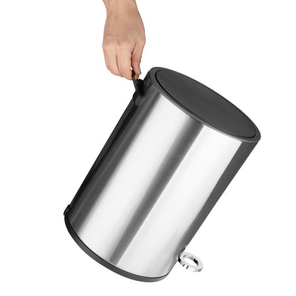 HT478 Jantex Ronde Geborsteld Stalen Pedaalemmer 3Ltr