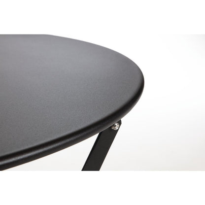 GH558 Bolero ronde stalen opklapbare tafel zwart 59,5cm