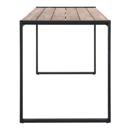 DK905 Bolero Industriële Bartafel Van Staal En Acacia, 1800x900mm