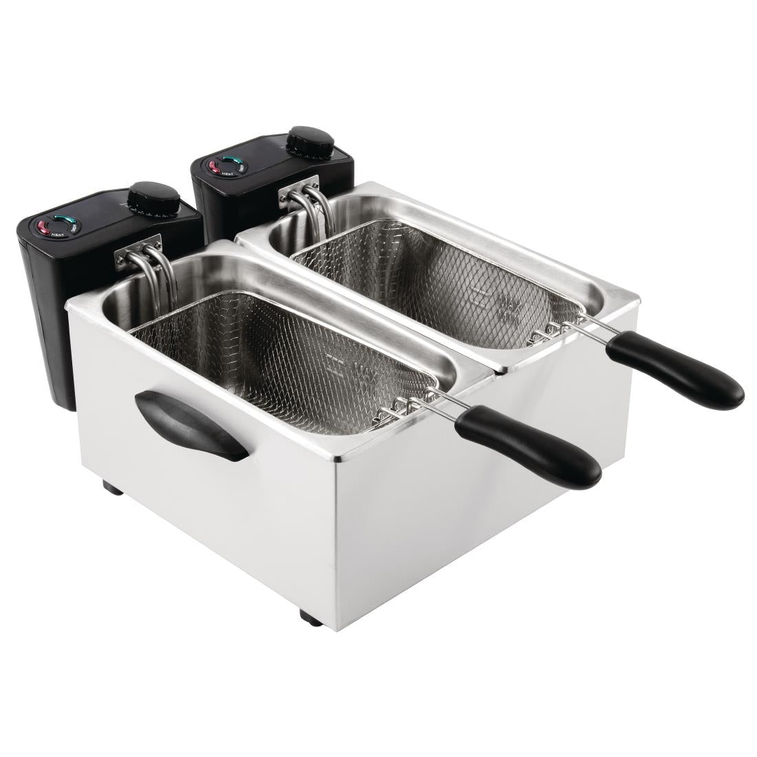 GG199 Caterlite dubbele friteuse voor licht gebruik 2x 3,5L
