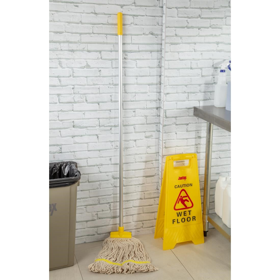 L887 SYR stay-flat Kentucky mop katoen geel