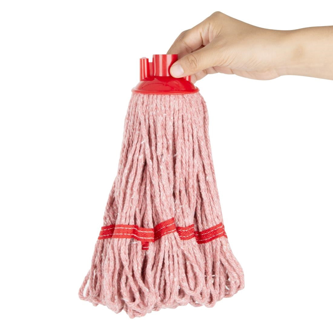 HX245 Jantex Dek Dweilkop Rood Streep 200g