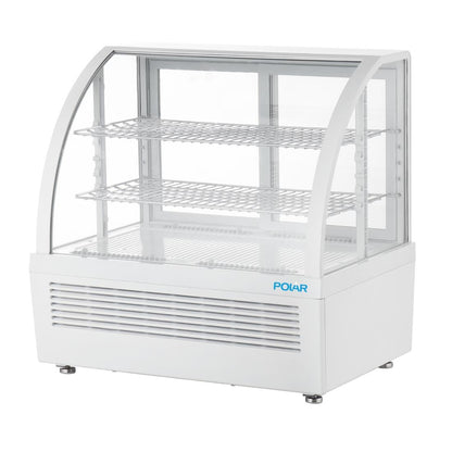 CU637 Polar C-Series Countertop Display Koelkast Wit 100Ltr