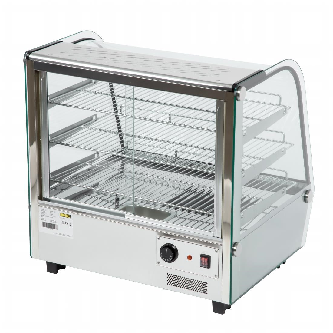 CD231 Buffalo warmhoudvitrine 120L 67(h) x 68,7(b) x 56,8(d)cm