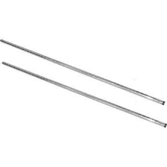 U887 Vogue chroom staanderset voor Vogue voorraadrekken 127cm (2 stuks)
