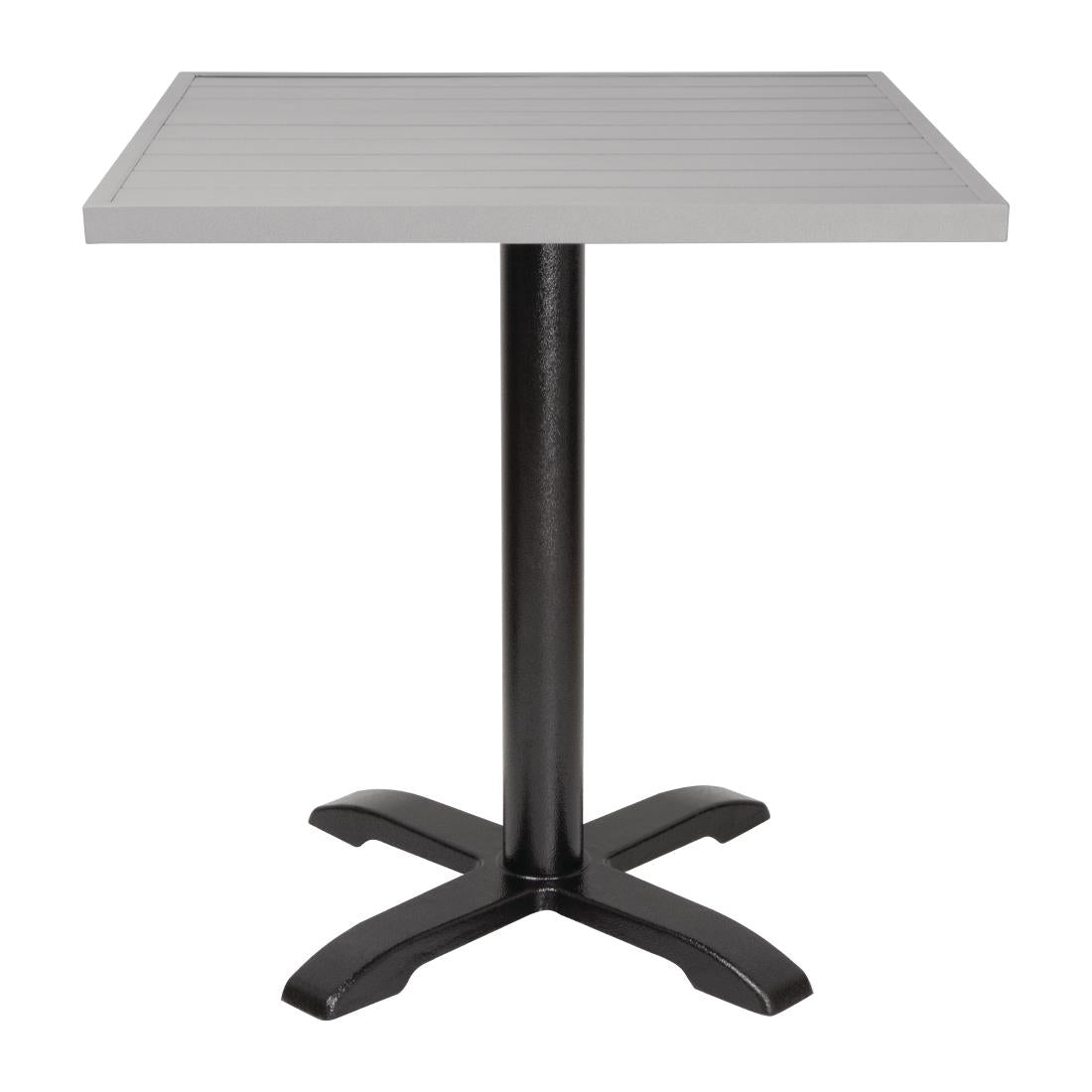 FW598 Bolero Aluminium Vierkant Tafelblad Lichtgrijs 700mm