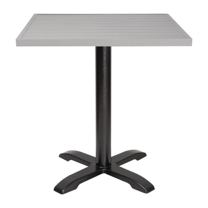 FW598 Bolero Aluminium Vierkant Tafelblad Lichtgrijs 700mm