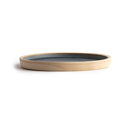 FA300 Olympia Canvas platte ronde borden blauw graniet 18cm (6 stuks)