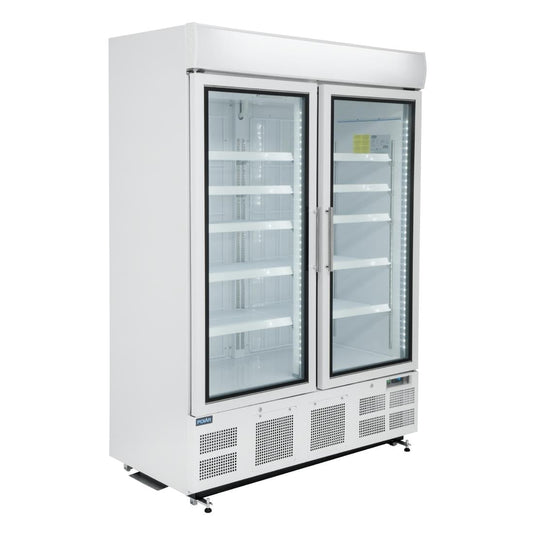 GH507 Polar G-serie rechtopstaande vitrinediepvriezer 920ltr wit