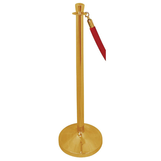 S654 Bolero messing afzetpaal met vlakke knop