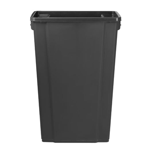 DX966 Jantex Smalle Afvalbak Zwart 80Ltr