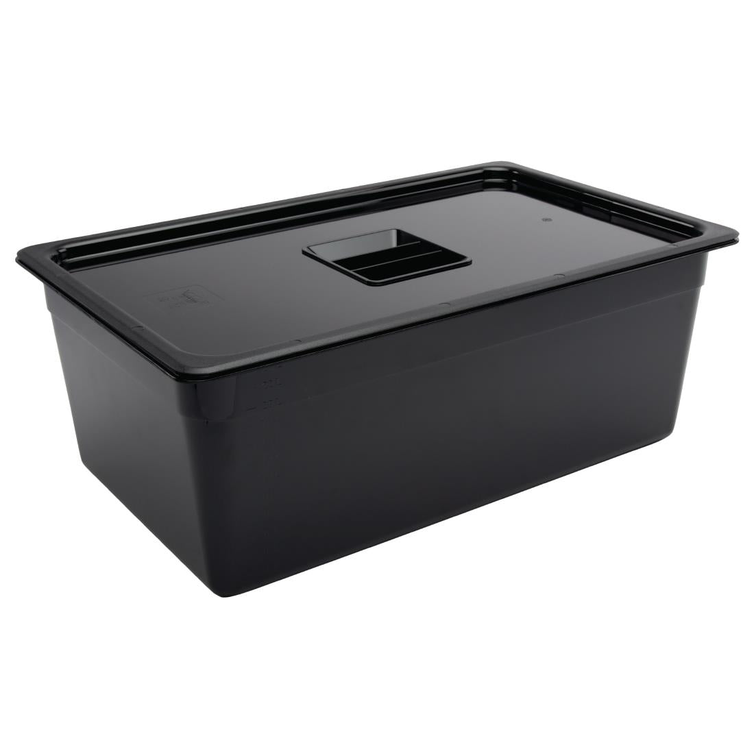 U457 Vogue polycarbonaat 1/1 gastronorm container 200mm zwart