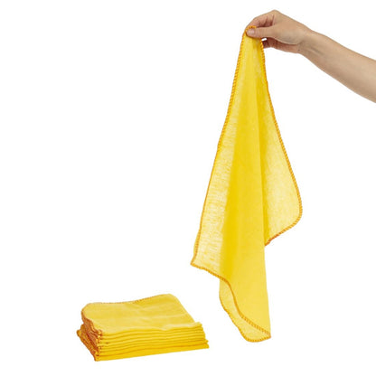 E943 Jantex katoenen schoonmaakdoeken geel (10 stuks)