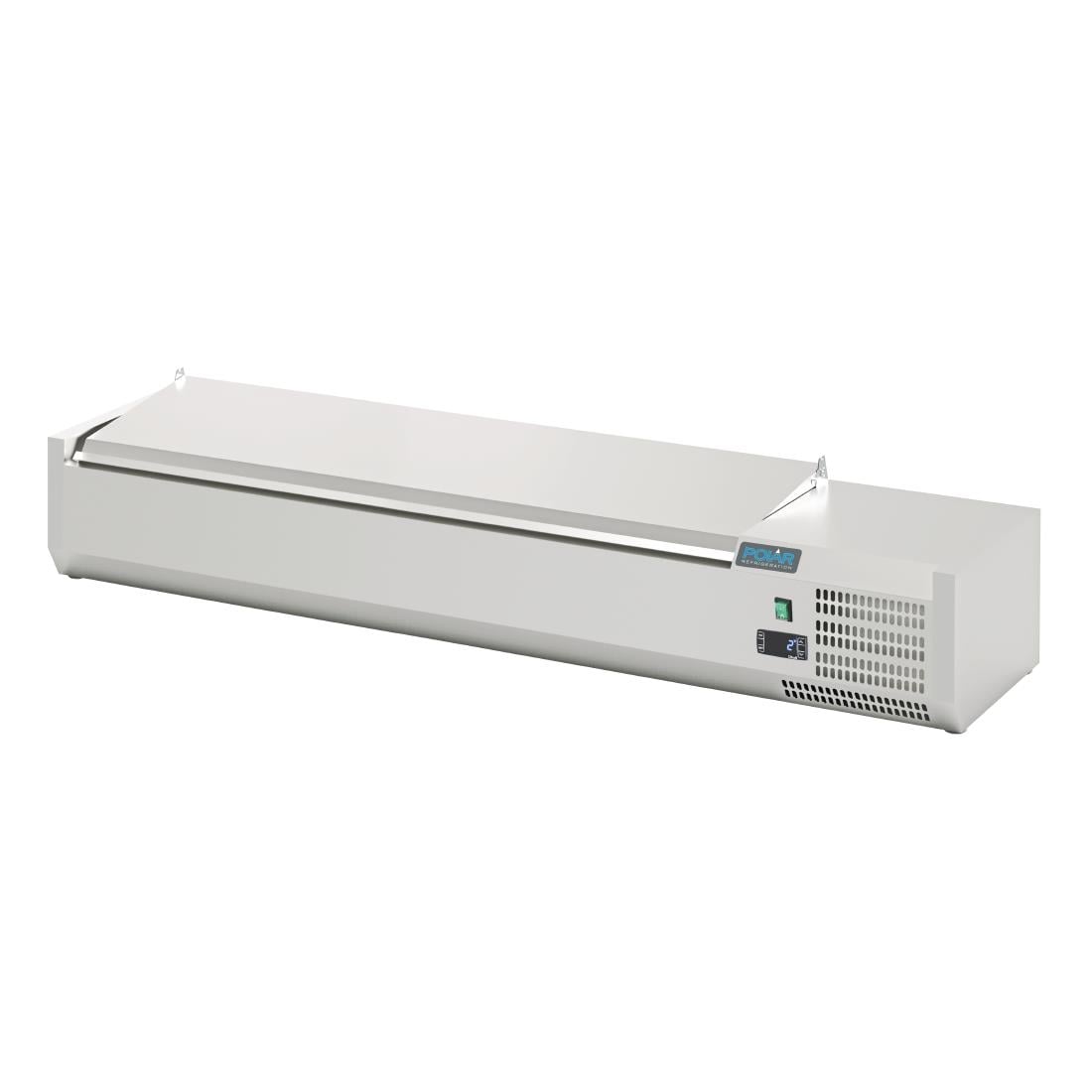 DA680 Polar G-serie opzetkoelvitrine met deksel 6x GN 1/4