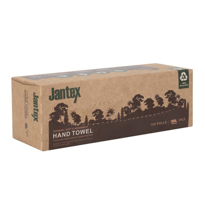 HY595 Jantex Green 100% Gerecycled Handdoek 1Ltraag 100 Vel 36 stuks