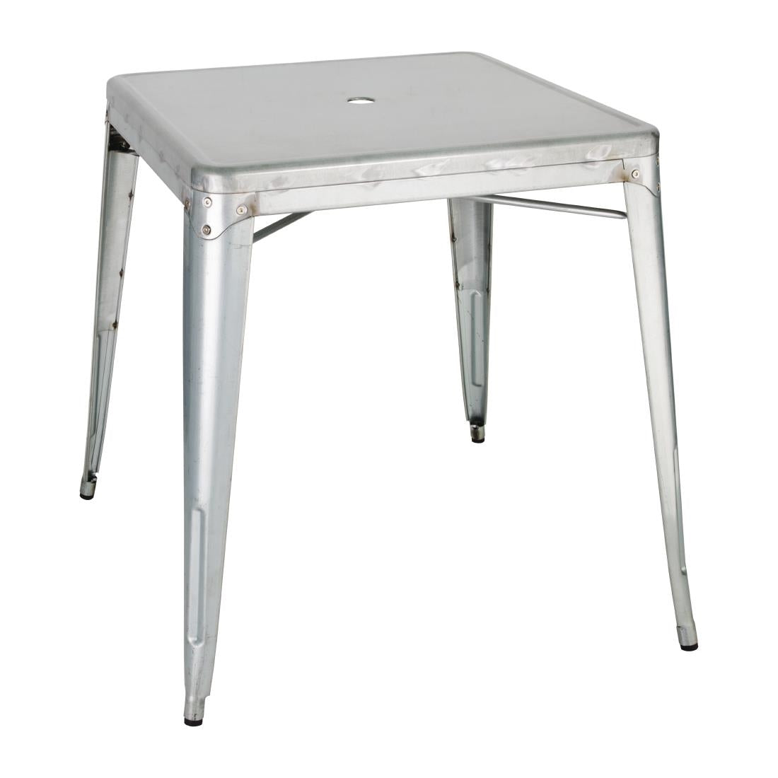 GC866 Bolero Bistro gegalvaniseerd stalen tafel vierkant 668mm
