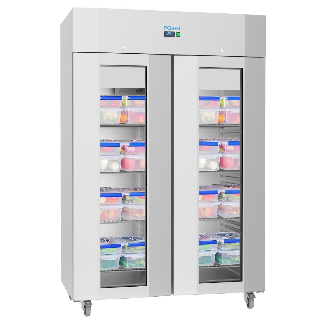UA042 Polar U-Serie Energiezuinige Dubbele Deur Staande Display Koelkast