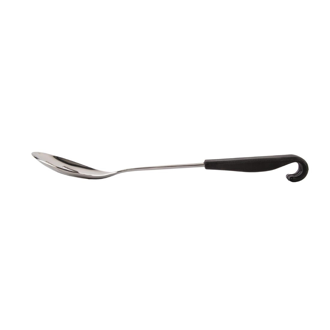 CS911 Vogue geperforeerde serveerlepel met zwarte handgreep 34cm
