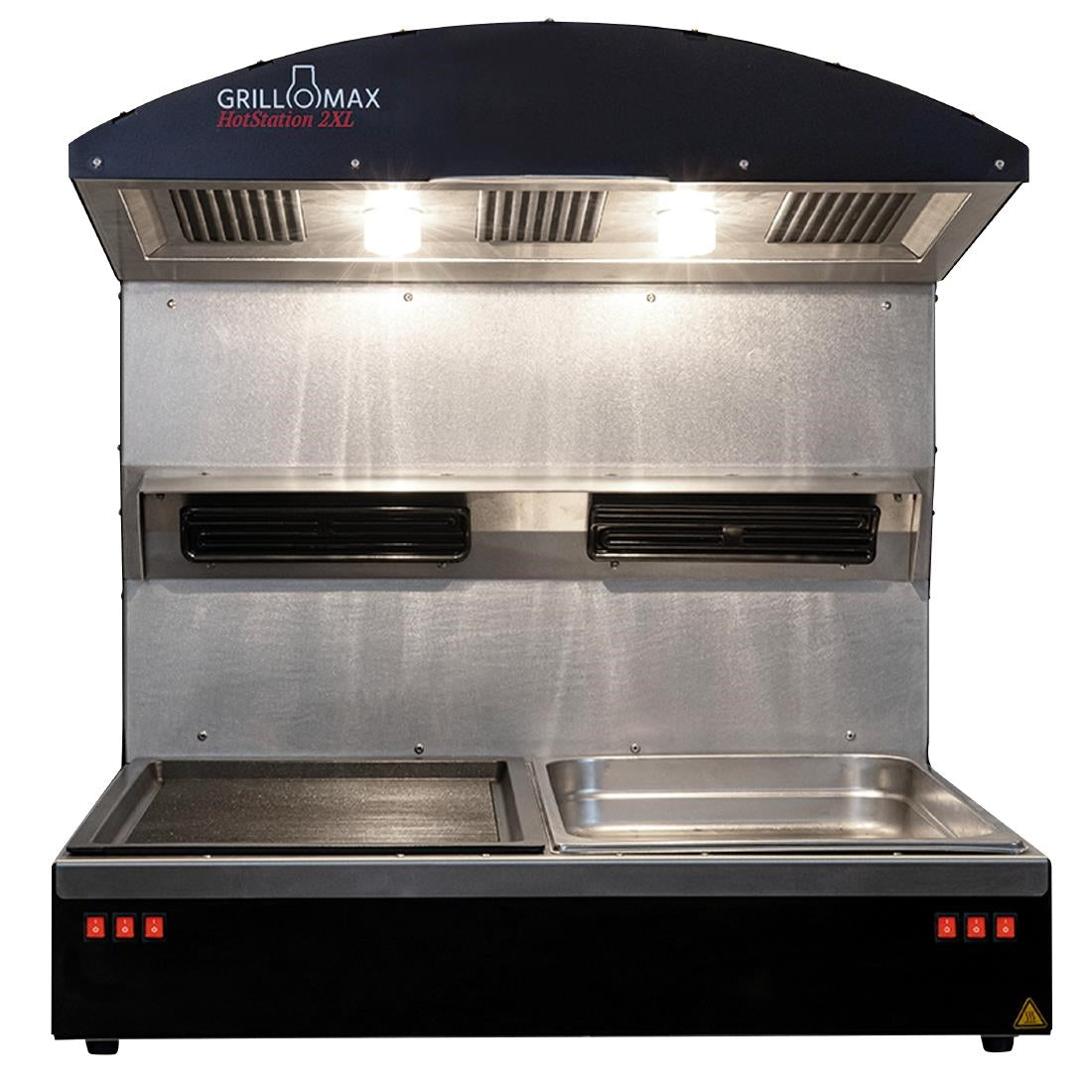 HU433 Verwarmingsstation met 2 GN 1/1 containers Hotstation 2 XL Grillomax 3D 2850W