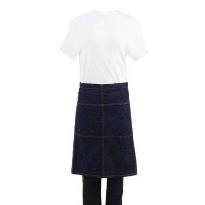 B345 Chef Works Urban Memphis standaard sloof indigo
