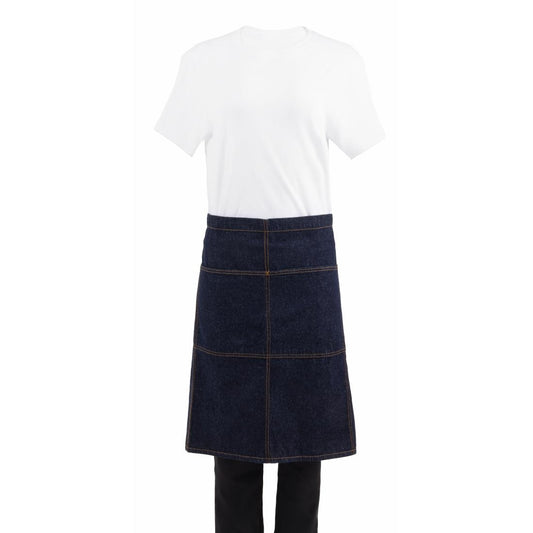 B345 Chef Works Urban Memphis standaard sloof indigo
