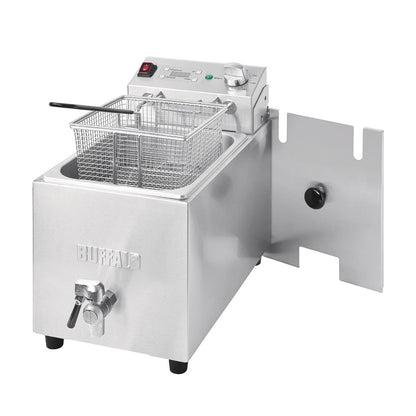 FC374 Buffalo enkelvoudige tank enkele mand 8ltr aanrecht friteuse met timer 2.9kw