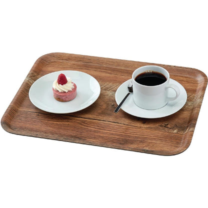 DR586 Cambro Madeira gelamineerd dienblad bruin eiken 46cm