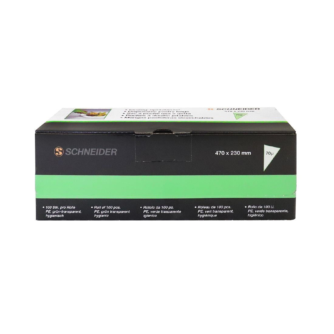 GT123 Schneider wegwerpspuitzakken groen 47cm (100 stuks)