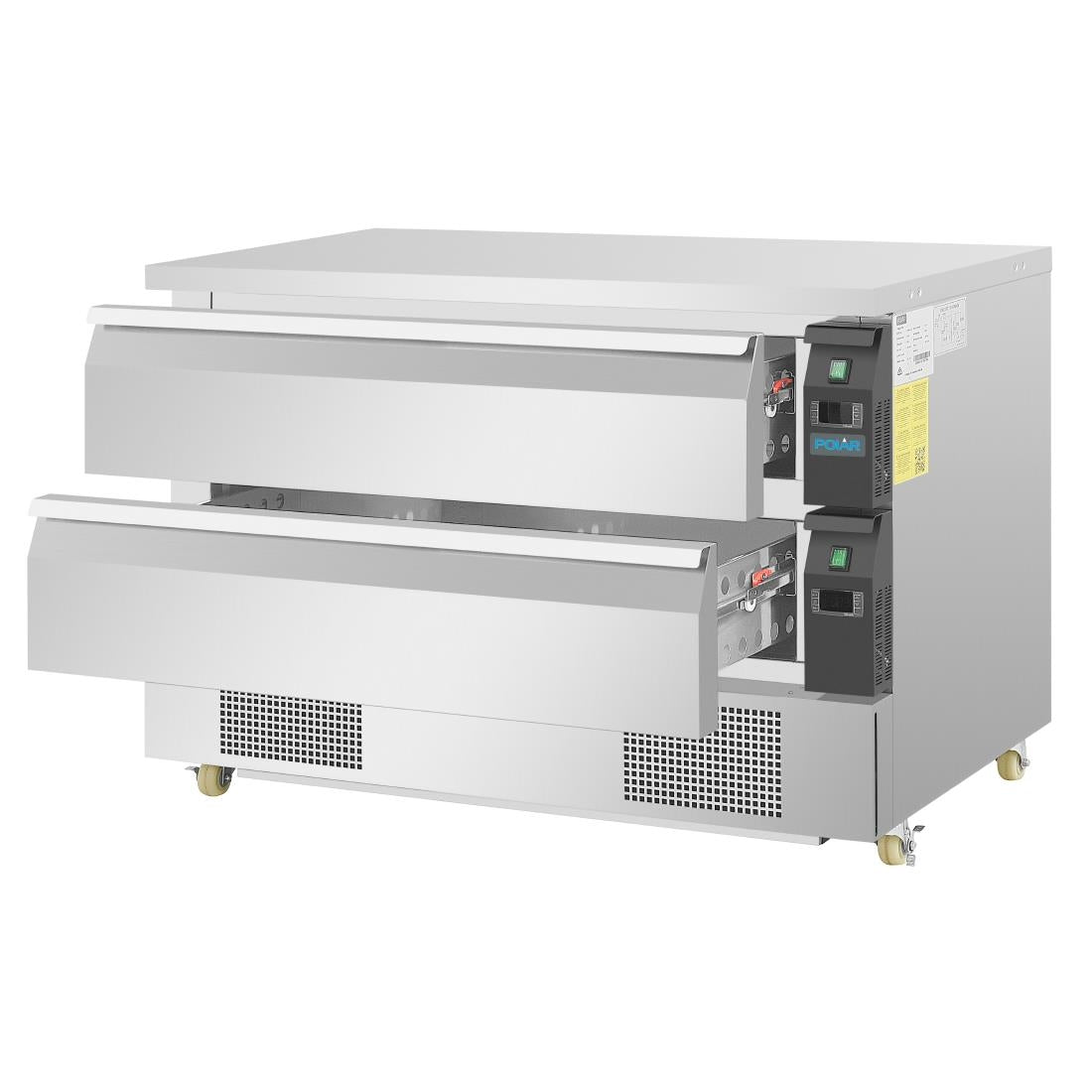 DA997 Polar U-serie compacte koel-vrieswerkbank 2 lades 6x GN 1/1