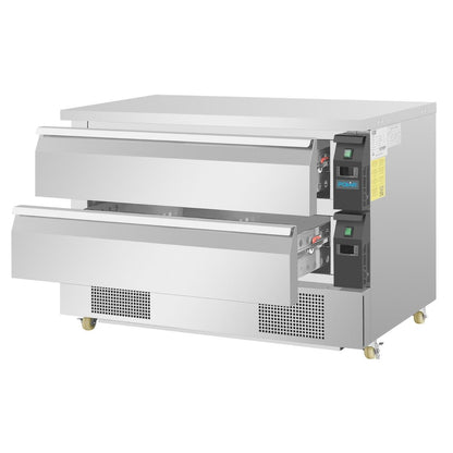 DA997 Polar U-serie compacte koel-vrieswerkbank 2 lades 6x GN 1/1