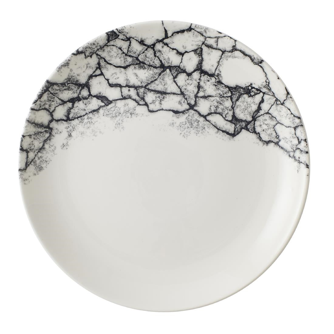 CU666 Churchill Kintsugi Accents Quartz Black Evolve Coupe Bord 22cm (12 stuks)