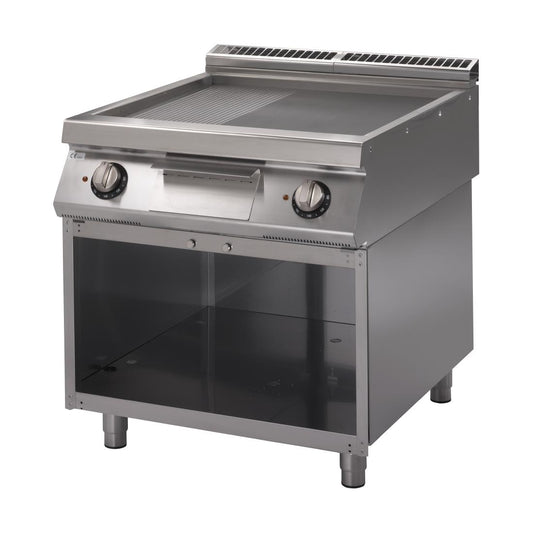 GN103 Gastro M 700 plus elektrische bakplaat GM70/80 FTRES 2/3 glad 1/3 geribbeld