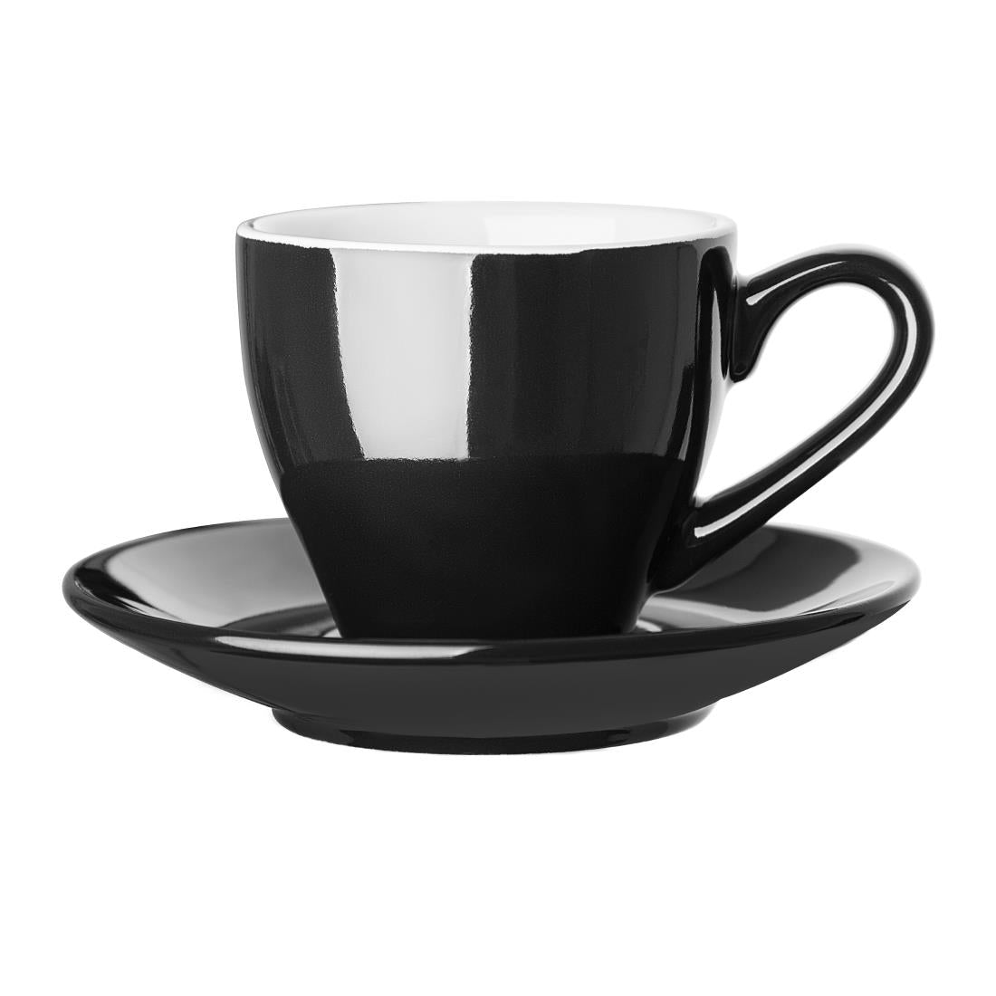 CU955 Olympia cafe espresso schoteltje zwart (12 stuks)
