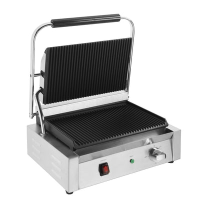 CU602 Buffalo Bistro Grote Geribbelde Contactgrill