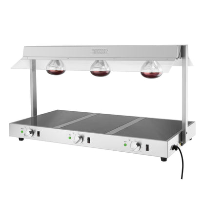 HT761 Buffalo Voedselverwarmer Met Galerij 3X GN 1/1
