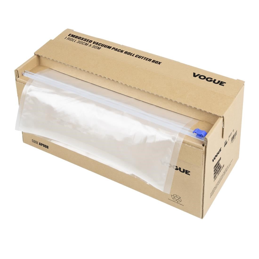 AP908 Vogue Vacuümverpakkingsrol Met Snijbox (Reliëf) 300 mm Breed