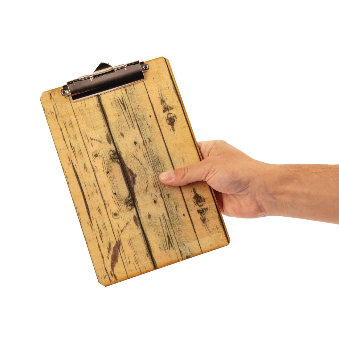 GM300 Olympia menu klembord met hout-effect A4