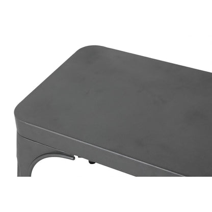 JA329 Bolero Bistro Metalen Bank Donkergrijs 1000mm (2 stuks)