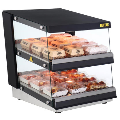 HW925 Buffalo Schuin Kanaal Voedselverwarmer 2 Planken