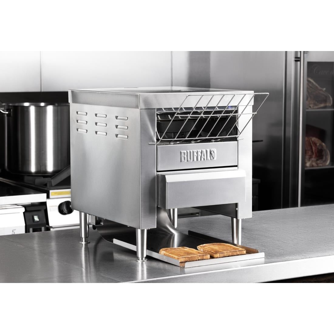 CU628 Buffalo Dubbel Plak Transportband Broodrooster