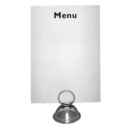 DM220 Olympia RVS menukaarthouder ring