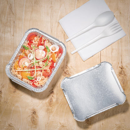 DA086 Fiesta Recyclable aluminium bakjes medium 450ml (500 stuks)
