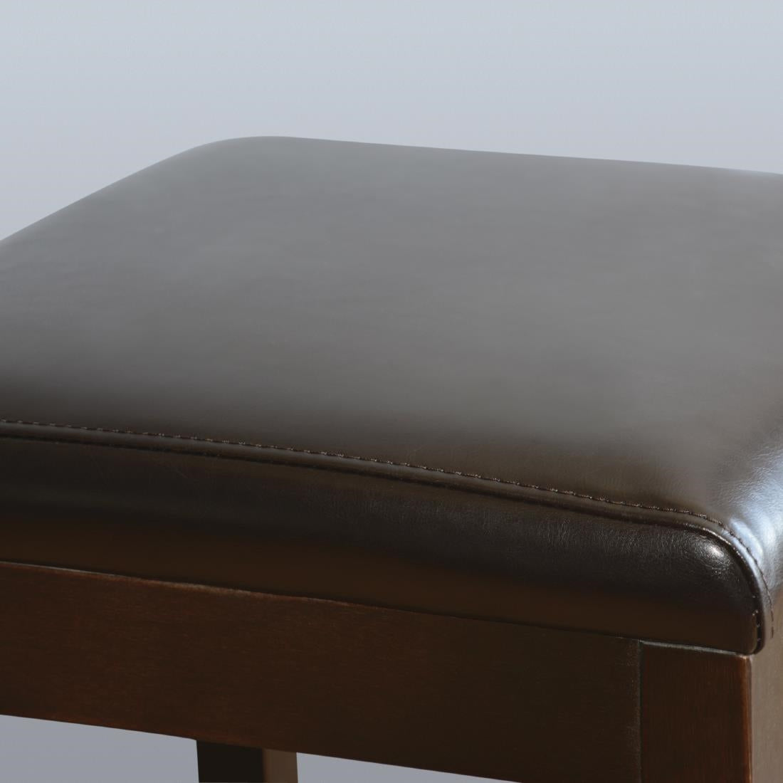 GG649 Bolero hoge kunstlederen barkruk donkerbruin (2 stuks)