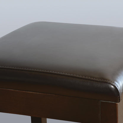 GG649 Bolero hoge kunstlederen barkruk donkerbruin (2 stuks)