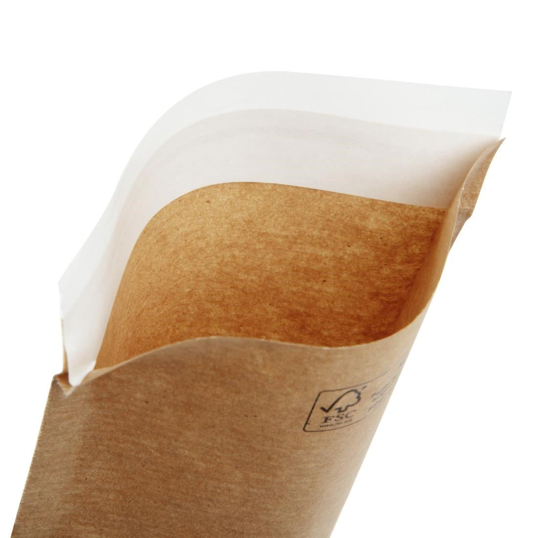 DF696 Kraft recyclebare afsluitbare papieren bestekzakjes (2000 stuks)