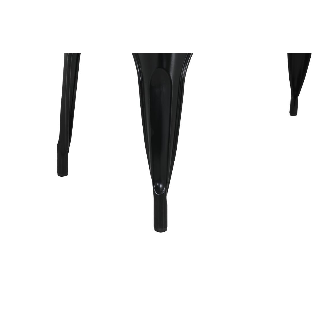 HZ816 Bolero Bistro Bank Met Latten Van Mangohout Zwart 850 mm (2 stuks)