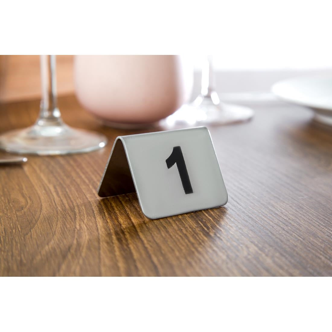 U046 Olympia RVS tafelnummers 1-10 (10 stuks)