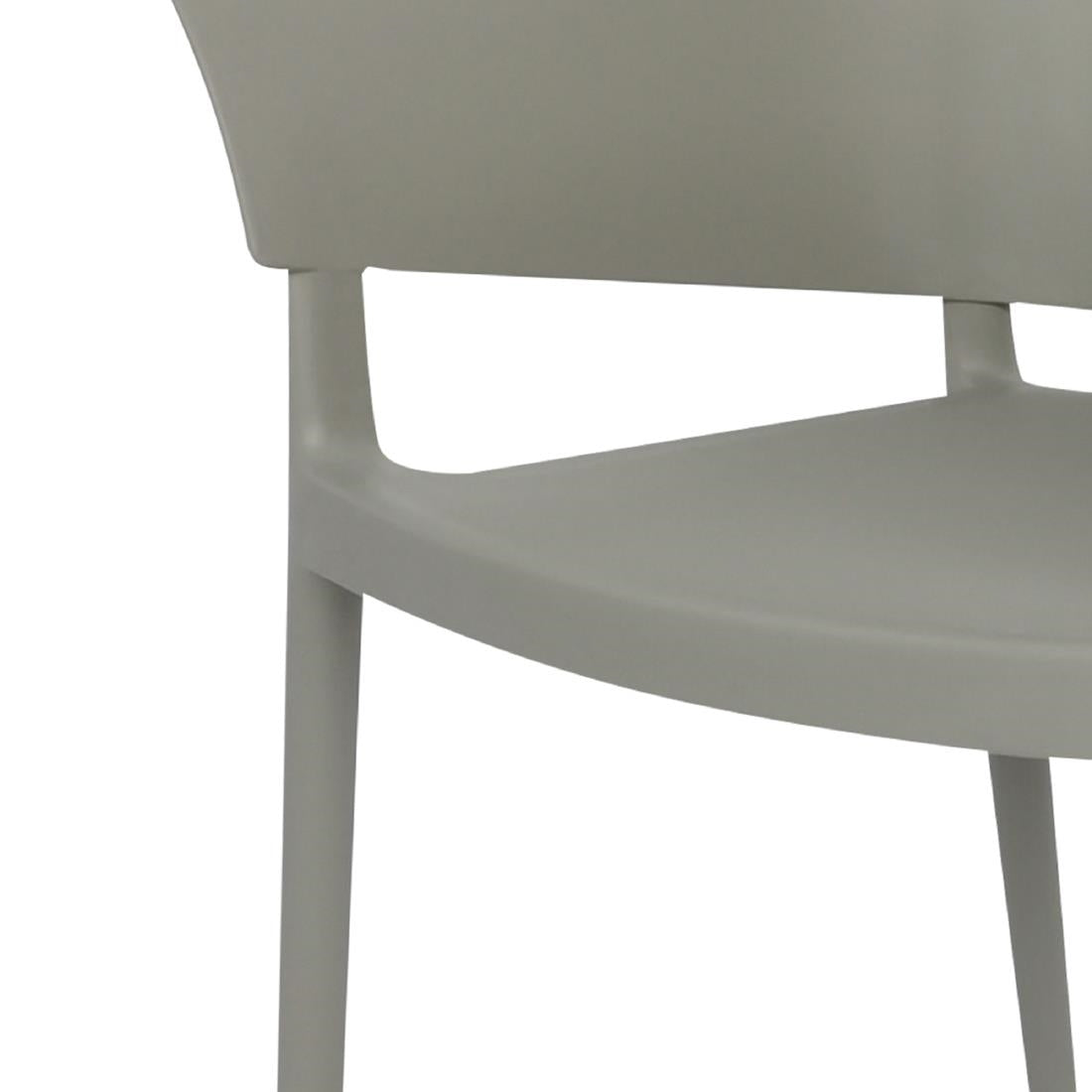 DX970 Bolero Lorenzo Caféstoelen Middengrijs (2 stuks)
