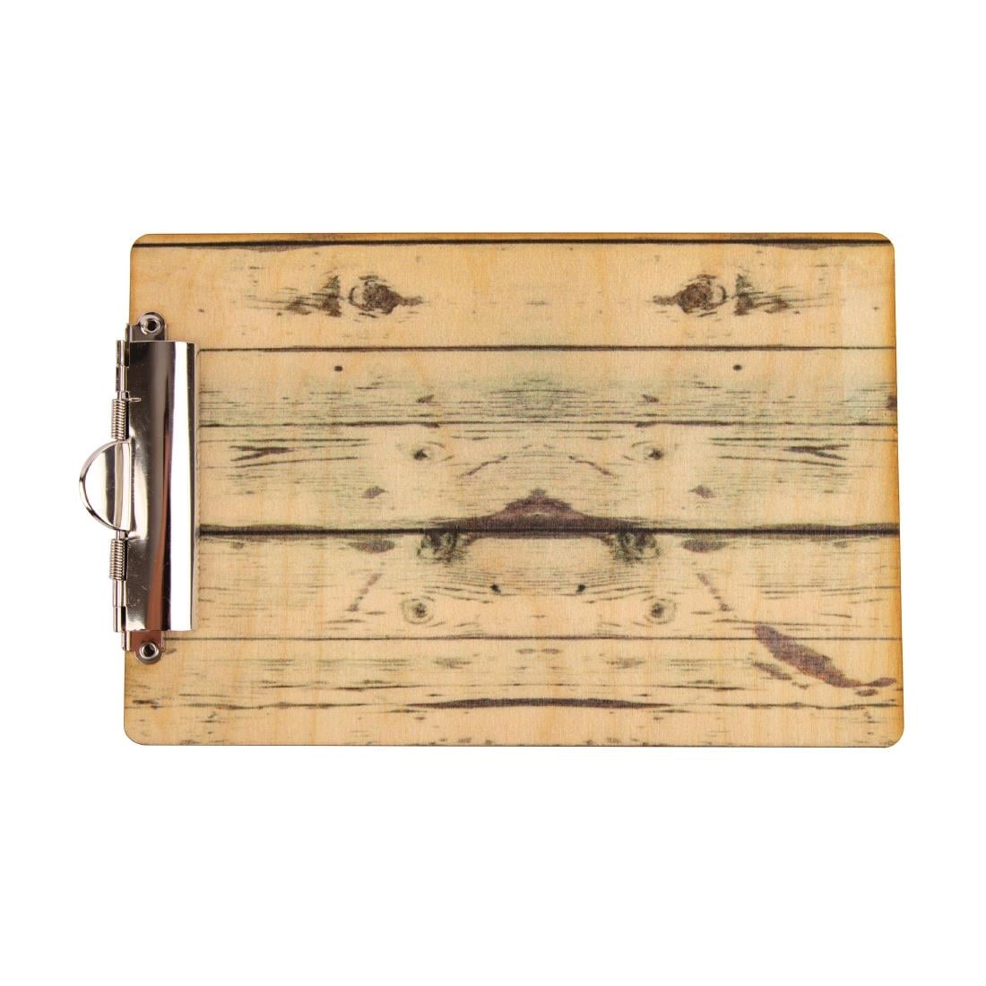 GM300 Olympia menu klembord met hout-effect A4